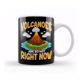Baskı Dükkanı Volcanoes Are So Hot Right Now Erupting Volcano Beyaz Porselen Kupa Bardak