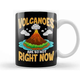 Baskı Dükkanı Volcanoes Are So Hot Right Now Erupting Volcano Beyaz Porselen Kupa Bardak