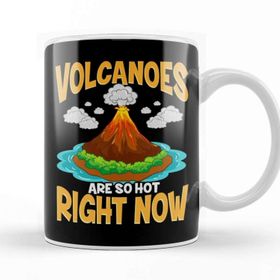 Baskı Dükkanı Volcanoes Are So Hot Right Now Erupting Volcano Beyaz Porselen Kupa Bardak