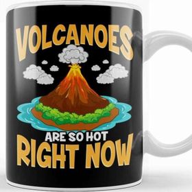 Baskı Dükkanı Volcanoes Are So Hot Right Now Erupting Volcano Beyaz Porselen Kupa Bardak