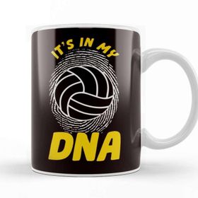 Baskı Dükkanı Volleyball Dna Team Coach Beach Volleyball Player Setter Beyaz Porselen Kupa Bardak