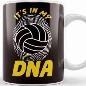 Baskı Dükkanı Volleyball Dna Team Coach Beach Volleyball Player Setter Beyaz Porselen Kupa Bardak