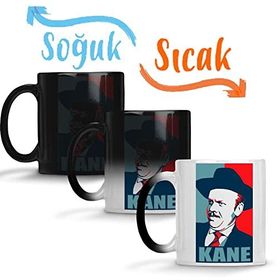 Baskı Dükkanı Vote for Kane Sihirli Porselen Kupa