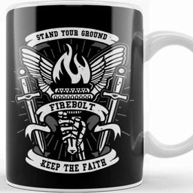 Baskı Dükkanı Vstand Your Ground Firebolt Beyaz Porselen Kupa Bardak