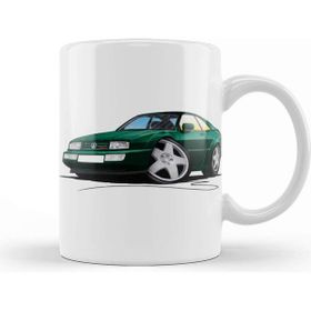 Baskı Dükkanı Vw Corrado Green 01 Beyaz Porselen Kupa Bardak