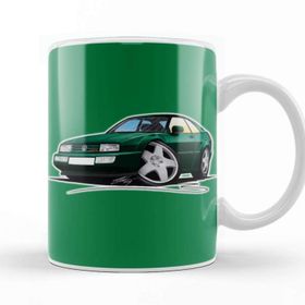 Baskı Dükkanı Vw Corrado Green Beyaz Porselen Kupa Bardak