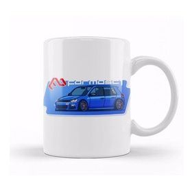 Baskı Dükkanı Vw Golf R Mk6 Graphic Beyaz Porselen Kupa Bardak