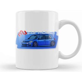 Baskı Dükkanı Vw Golf R Mk6 Graphic Beyaz Porselen Kupa Bardak