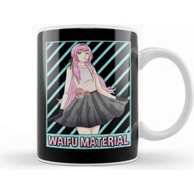 Baskı Dükkanı Waifu Material Anime Girl Japanese Cute Senpai Pun Beyaz Porselen Kupa Bardak