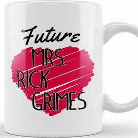 Baskı Dükkanı Walking Dead Future Mrs Rick Grimes Love Heart Beyaz Porselen Kupa Bardak