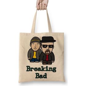 Baskı Dükkanı Walter White E Jesse Pinkman Breaking Bad Bez Çanta