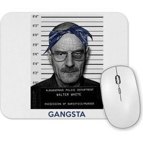 Baskı Dükkanı Walter White Gangsta Branco Mouse Pad