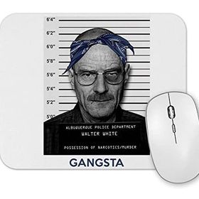 Baskı Dükkanı Walter White Gangsta Branco Mouse Pad