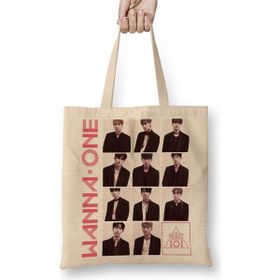 Baskı Dükkanı Wanna One Energetic Pink Version Bez Çanta