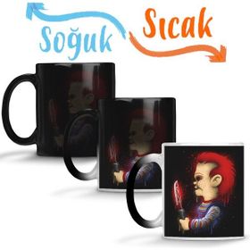 Baskı Dükkanı Wanna Play Chucky Sihirli Porselen Kupa