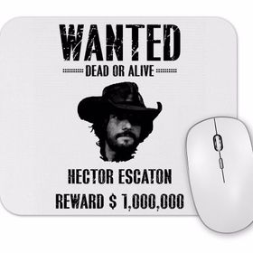 Baskı Dükkanı Wanted Hector Escaton Mouse Pad