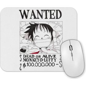 Baskı Dükkanı Wanted Luffy Mouse Pad