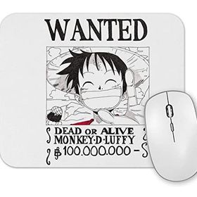 Baskı Dükkanı Wanted Luffy Mouse Pad