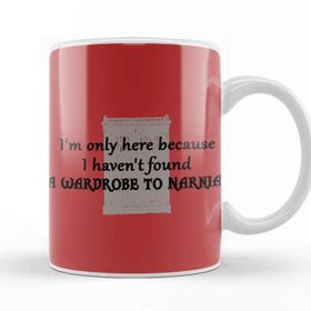 Baskı Dükkanı Wardrobe To Narnia Beyaz Porselen Kupa Bardak