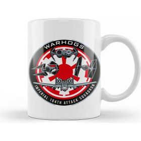 Baskı Dükkanı Warhogs Imperial 104 Tk Attack Squadron Beyaz Porselen Kupa Bardak