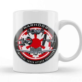 Baskı Dükkanı Warhogs Imperial 104 Tk Attack Squadron Beyaz Porselen Kupa Bardak