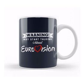 Baskı Dükkanı Warning May Start Talking About Eurovision Beyaz Porselen Kupa Bardak