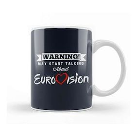 Baskı Dükkanı Warning May Start Talking About Eurovision Beyaz Porselen Kupa Bardak