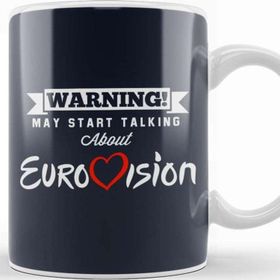 Baskı Dükkanı Warning May Start Talking About Eurovision Beyaz Porselen Kupa Bardak