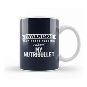 Baskı Dükkanı Warning May Start Talking About My Nutribullet Beyaz Porselen Kupa Bardak