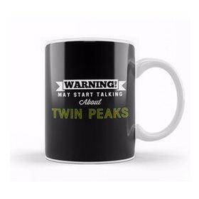 Baskı Dükkanı Warning May Start Talking About Twin Peaks Beyaz Porselen Kupa Bardak