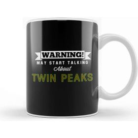 Baskı Dükkanı Warning May Start Talking About Twin Peaks Beyaz Porselen Kupa Bardak