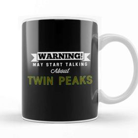 Baskı Dükkanı Warning May Start Talking About Twin Peaks Beyaz Porselen Kupa Bardak