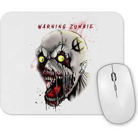 Baskı Dükkanı Warning Zumbie Mouse Pad