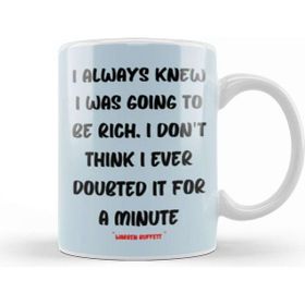 Baskı Dükkanı Warren Buffett Quotes Entrepreneurs Motivation Inspiration Success Work Gift Beyaz Porselen Kupa Bardak
