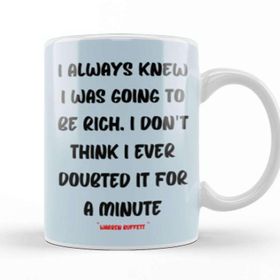 Baskı Dükkanı Warren Buffett Quotes Entrepreneurs Motivation Inspiration Success Work Gift Beyaz Porselen Kupa Bardak