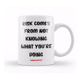 Baskı Dükkanı Warren Buffett Quotes Entrepreneurs Motivation Inspiration Success Work Gifts Beyaz Porselen Kupa Bardak