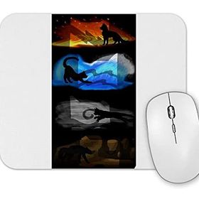 Baskı Dükkanı Warrior Cats Four Elements Four Clans Mouse Pad