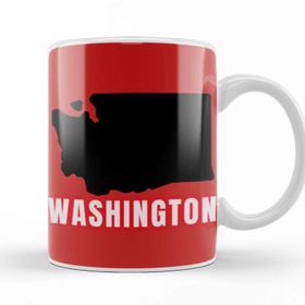 Baskı Dükkanı Washington Art Beyaz Porselen Kupa Bardak