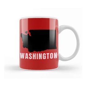 Baskı Dükkanı Washington Beyaz Porselen Kupa Bardak