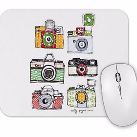 Baskı Dükkanı Watercolor Camera Mouse Pad