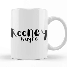 Baskı Dükkanı Wayne Rooney Beyaz Porselen Kupa Bardak