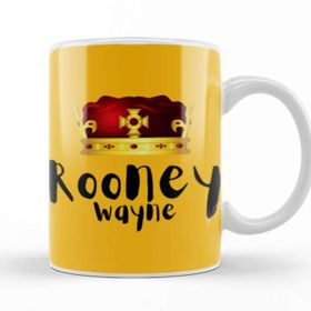 Baskı Dükkanı Wayne Rooney Beyaz Porselen Kupa Bardak