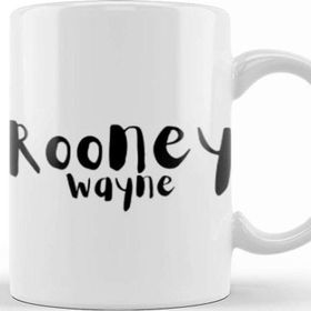 Baskı Dükkanı Wayne Rooney Beyaz Porselen Kupa Bardak