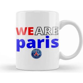 Baskı Dükkanı We Are Parıs Beyaz Porselen Kupa Bardak