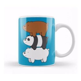 Baskı Dükkanı We Bare Bears 010 Beyaz Porselen Kupa Bardak