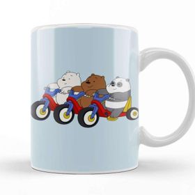 Baskı Dükkanı We Bare Bears 011 Beyaz Porselen Kupa Bardak