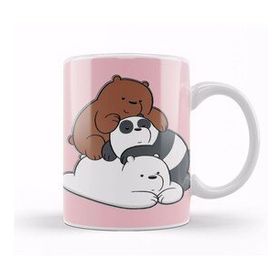 Baskı Dükkanı We Bare Bears 012 Beyaz Porselen Kupa Bardak