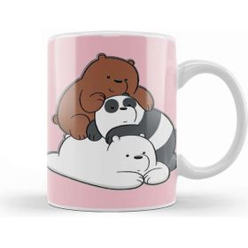 Baskı Dükkanı We Bare Bears 012 Beyaz Porselen Kupa Bardak