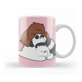 Baskı Dükkanı We Bare Bears 012 Beyaz Porselen Kupa Bardak