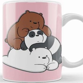 Baskı Dükkanı We Bare Bears 012 Beyaz Porselen Kupa Bardak
